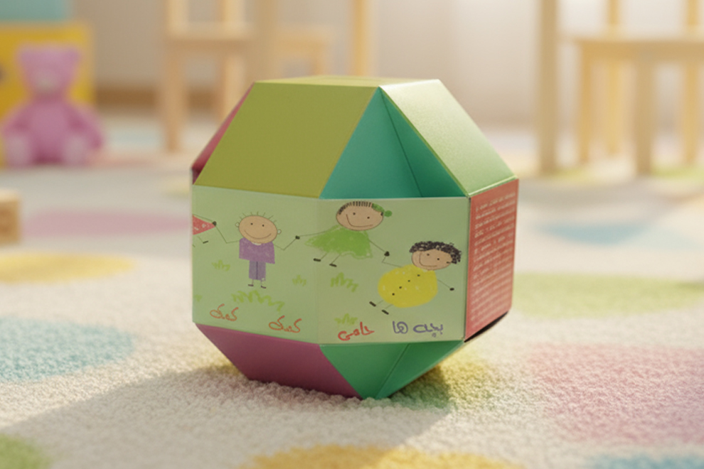 جعبه دایکات با برش‌های خلاقانه و چاپ رنگی برای محصولات خاص